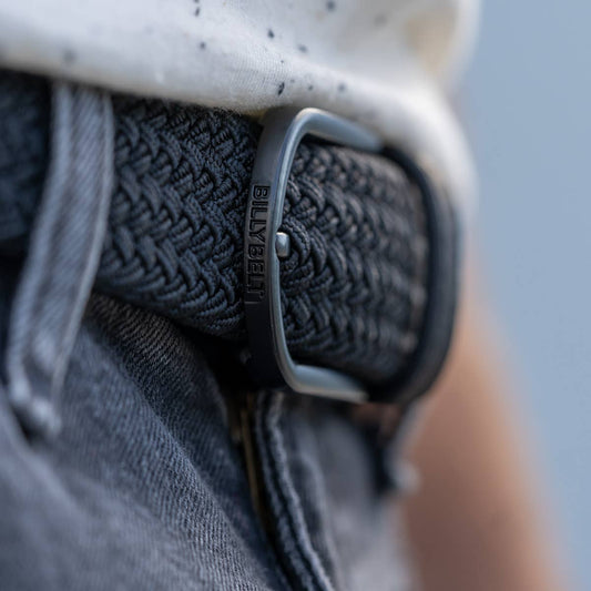 BillyBelt elastischer Flechtgürtel Schwarz