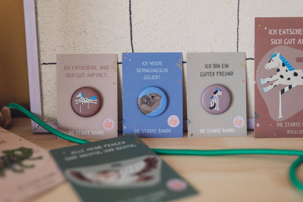 LieselsWicht Button Mit Affirmation - Chamäleon - Schritt Für Schritt