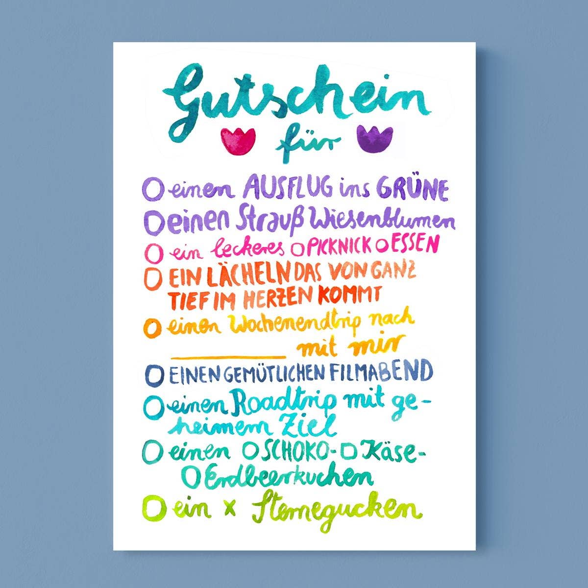 Frau Ottilie Postkarte *Gutschein*