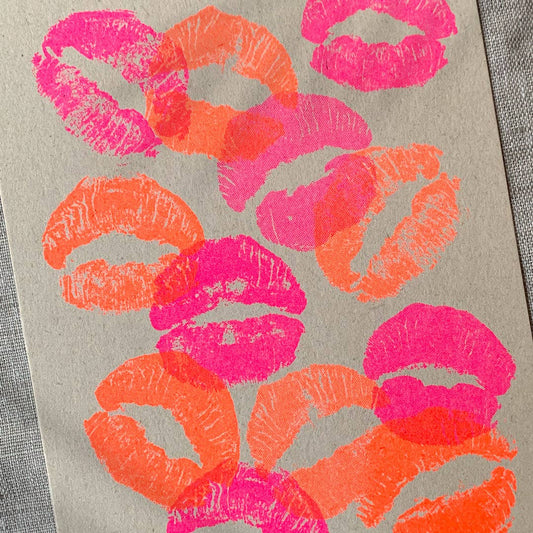 Postkarte / Kisses