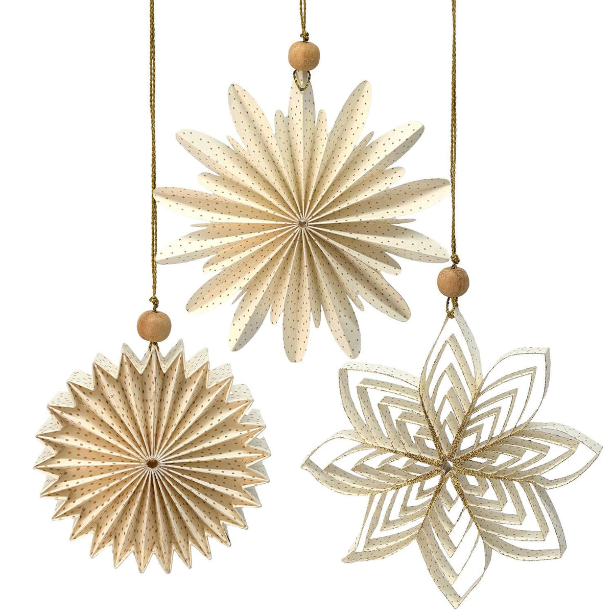 Mea Living Papierornament Stern Glitzer mit 8 Spitzen