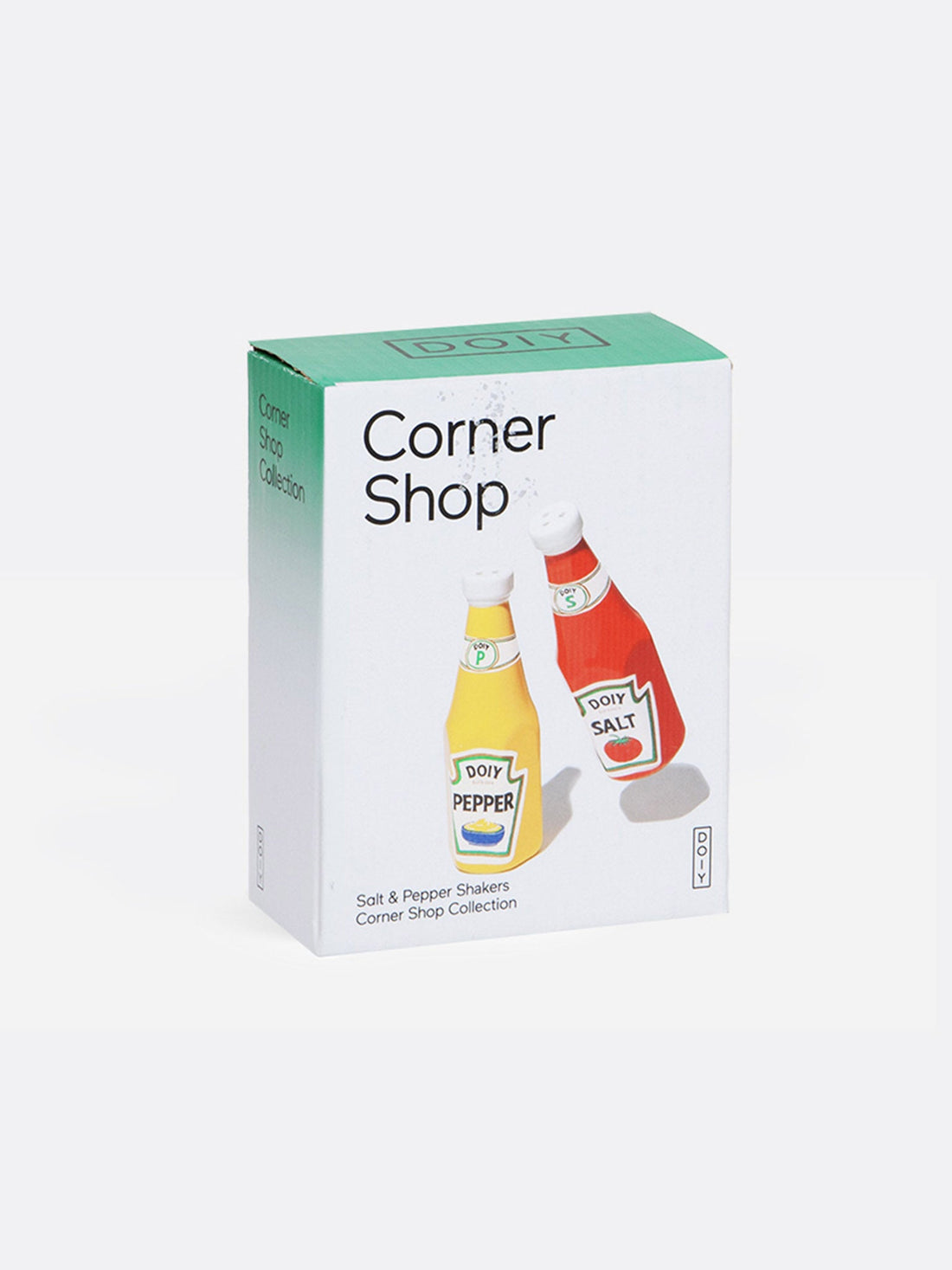 Stylische DOIY Salz&Pfefferstreuer im „Corner Shop“-Design für einen modernen Tisch. Ideal für jedes Zuhause.