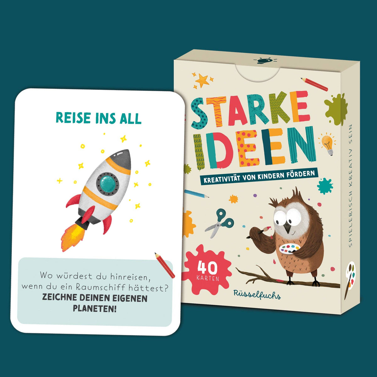 Rüsselfuchs - „Starke Ideen“ Kreativitätskarten für Kinder