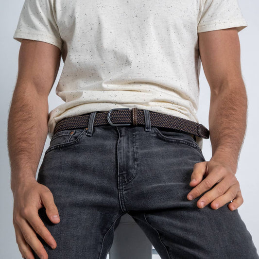 BillyBelt Elastischer Flechtgürtel Havanna