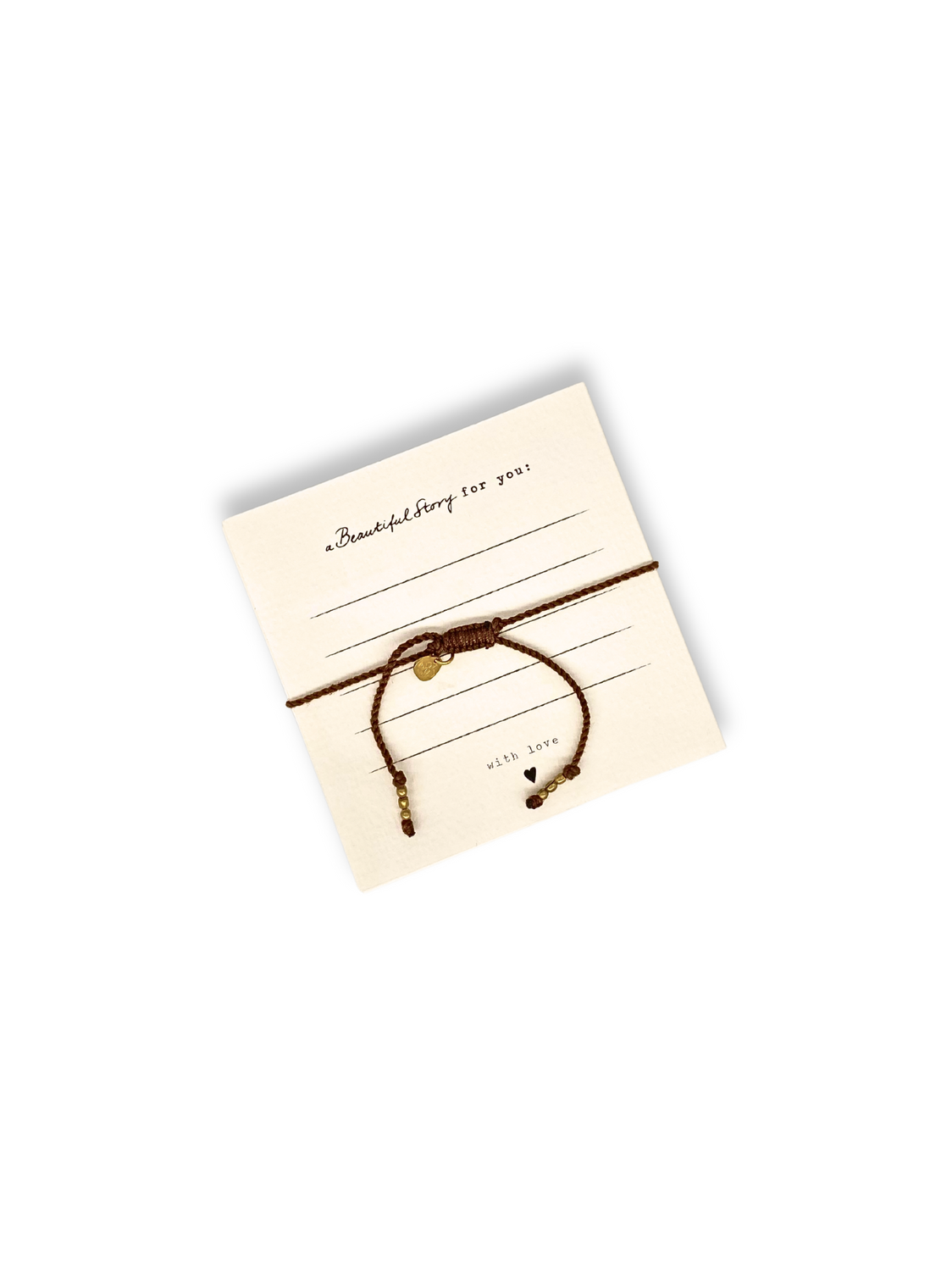 A Beautiful Story Wunsch-Armband Edelstein/Kordel