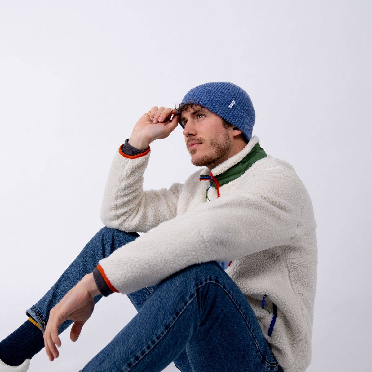 BillyBelt Beanie aus Lammwolle - Jeansblau