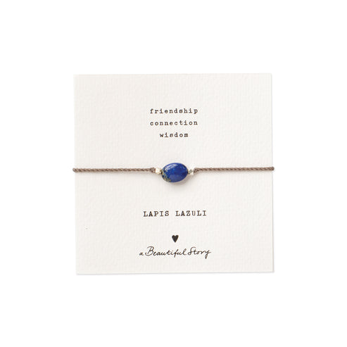 A Beautiful Story Wunsch-Armband Edelstein/Kordel
