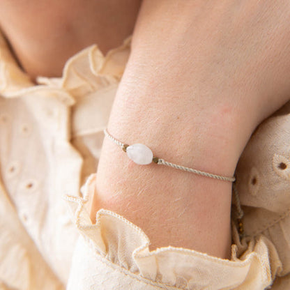 A Beautiful Story Wunsch-Armband Edelstein/Kordel