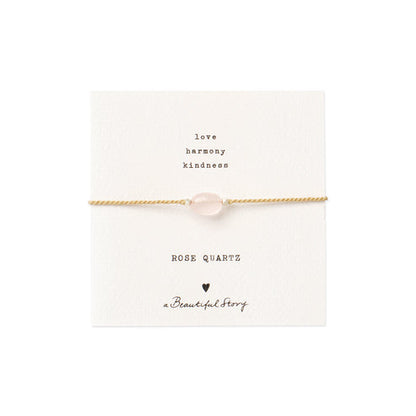 A Beautiful Story Wunsch-Armband Edelstein/Kordel