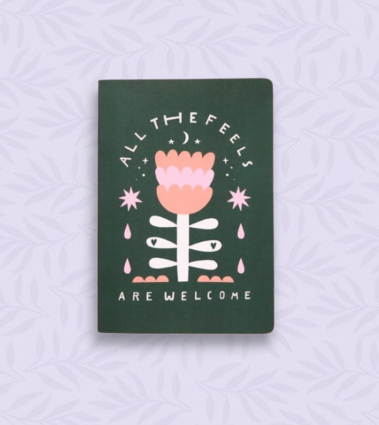 Notietzblock Notizbuch „All the Feels“