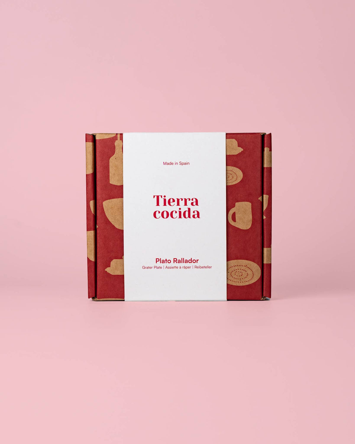 Tierra Cocida Keramische Knoblauchreibeplatte - Gelb & Weiß - Klein Limone
