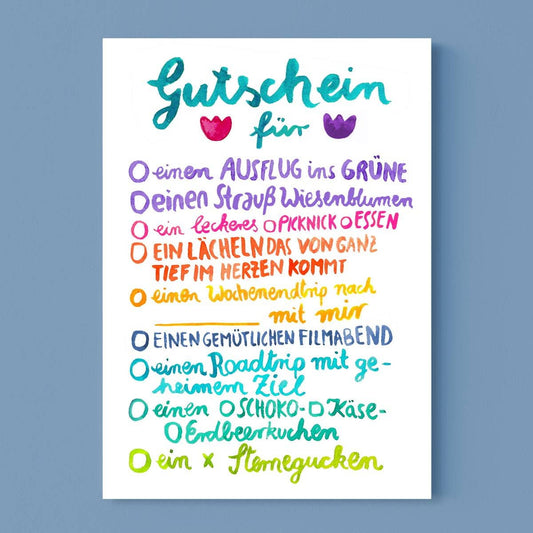 Frau Ottilie Postkarte *Gutschein*