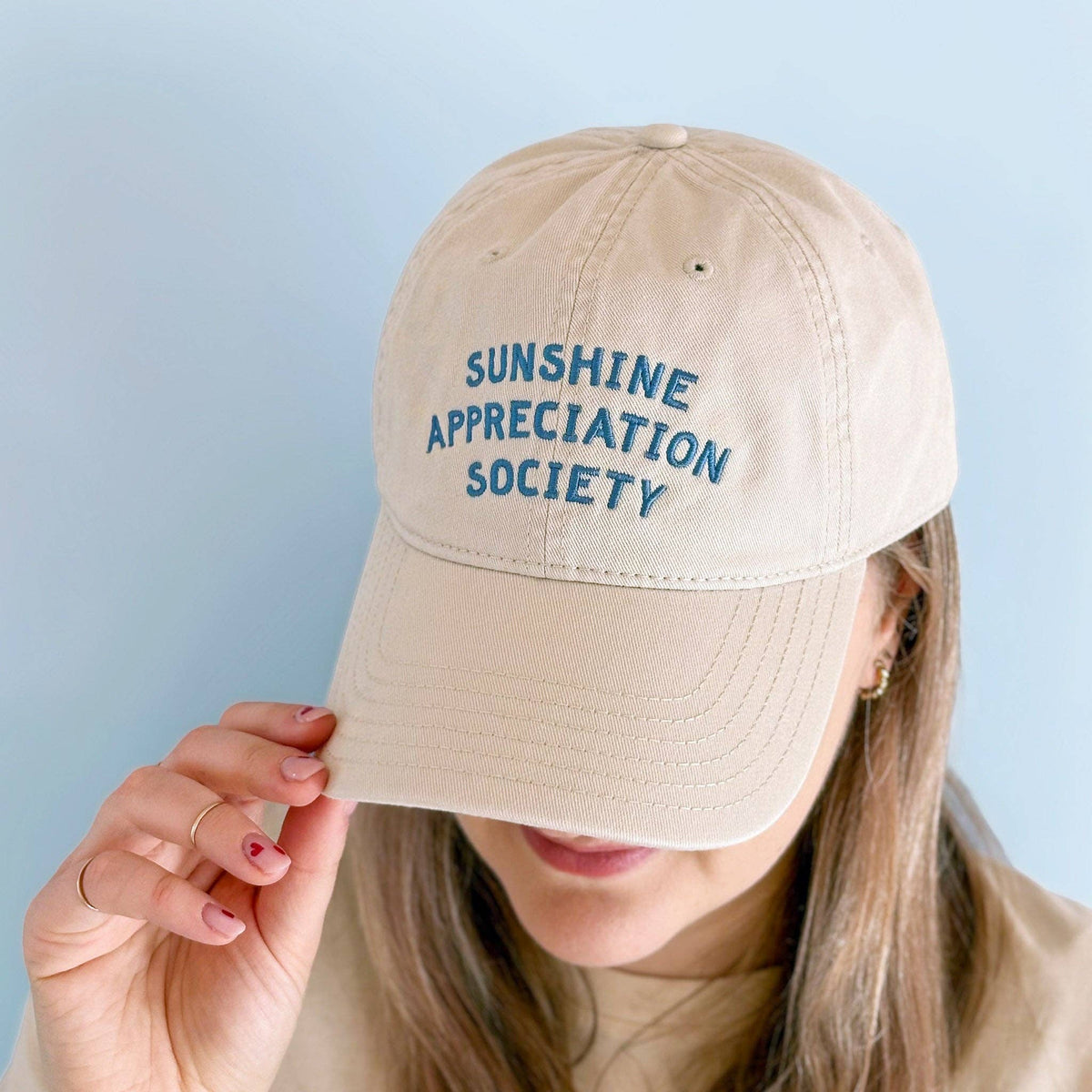 AlphabetBags - Sunshine Appreciation Society- Baumwoll-Baseballkappe - Off-White