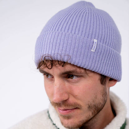 BillyBelt Beanie aus Lammwolle - Flieder