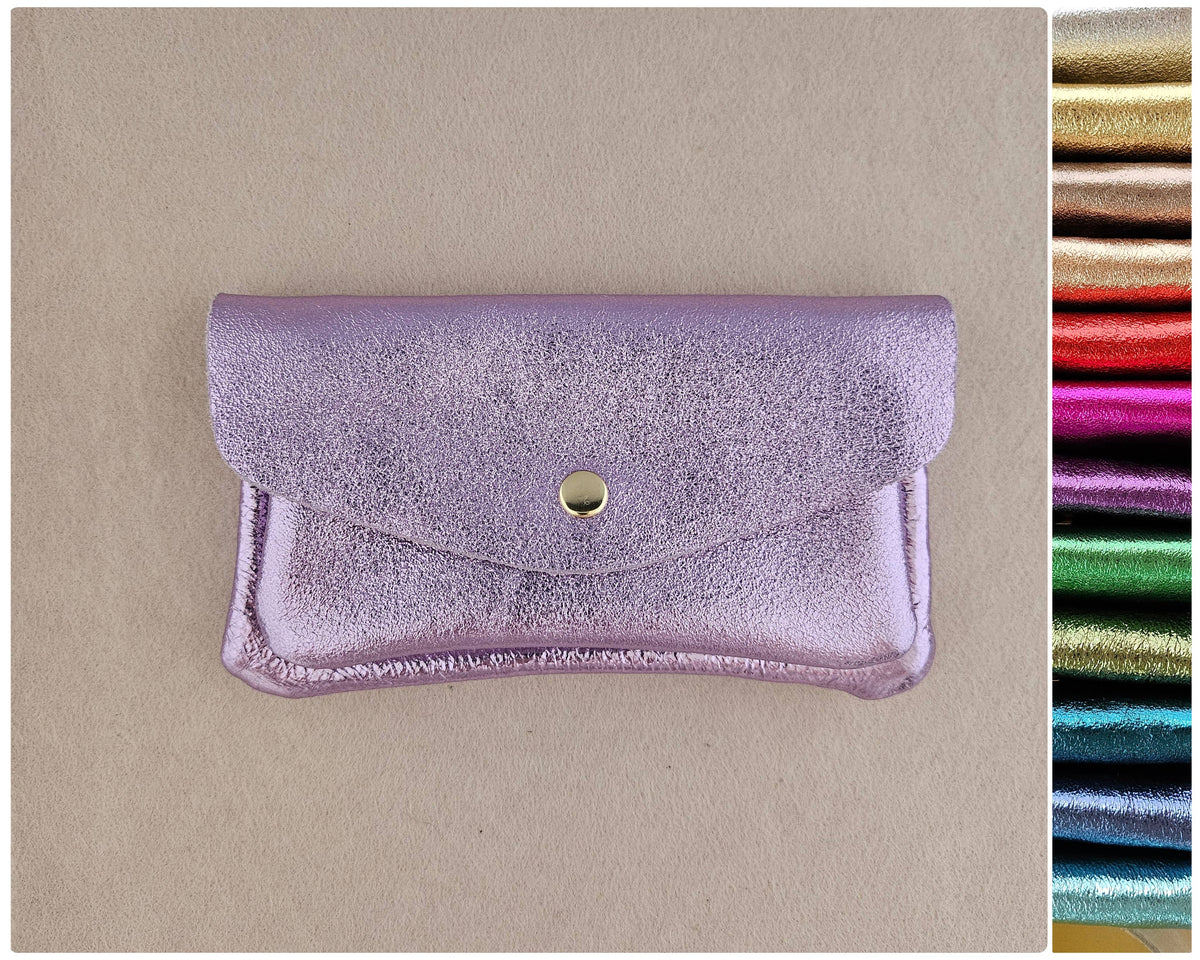 Känguru-Doppel-Fach-Geldbörse aus Rindsleder: Argenté