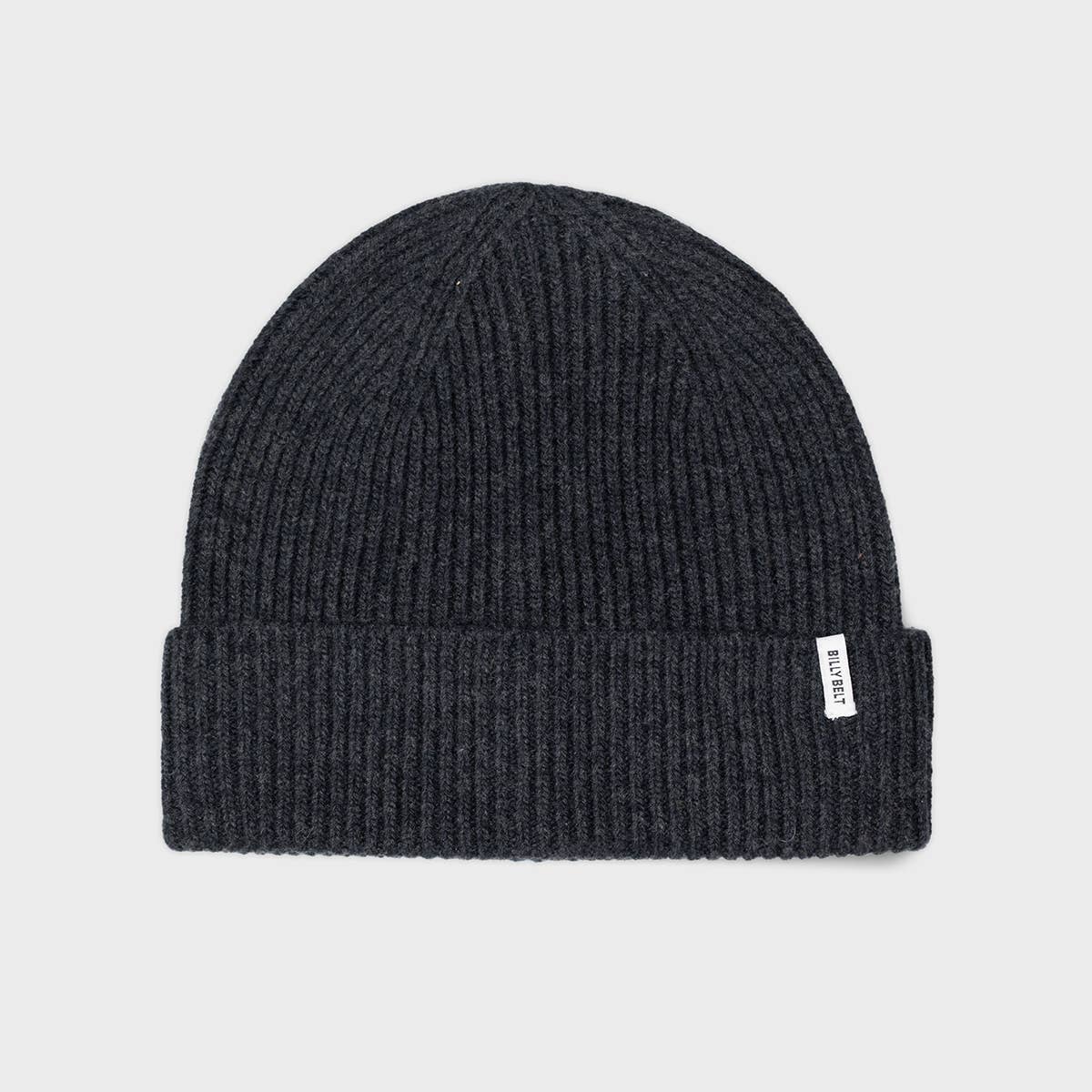 BillyBelt Beanie aus Lammwolle - Dunkelgrau