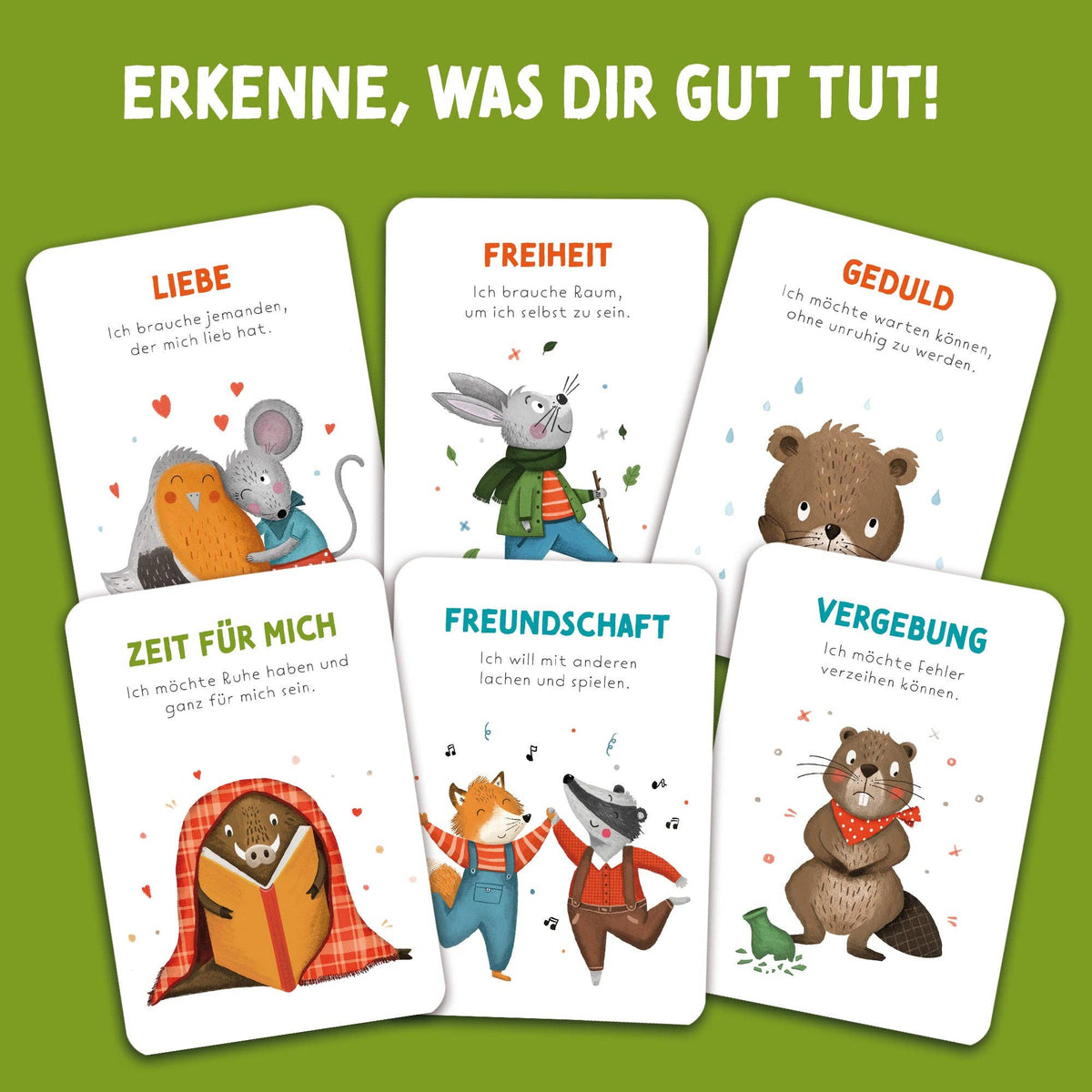Rüsselfuchs „Starke Wünsche“ Bedürfniskarten für Kinder