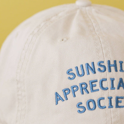 AlphabetBags - Sunshine Appreciation Society- Baumwoll-Baseballkappe - Off-White