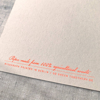 Postkarte zur Geburt / Typo / Welcome!