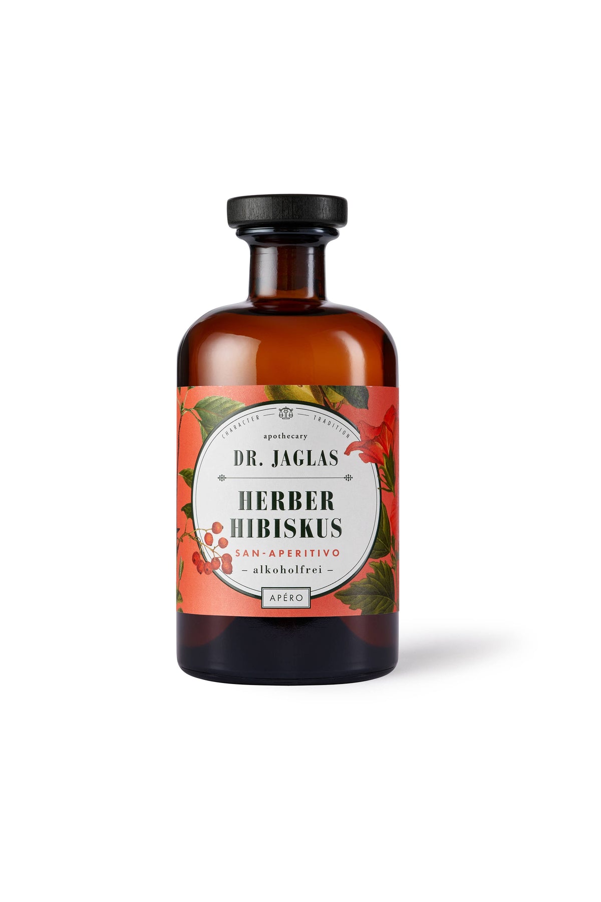 Dr. Jaglas „Herber Hibiskus“ alkoholfreier Aperitif Spirituose
