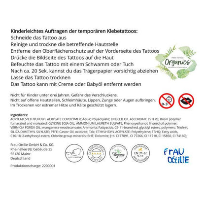 Frau Ottilie Kindertattoos *Wildes Meer*