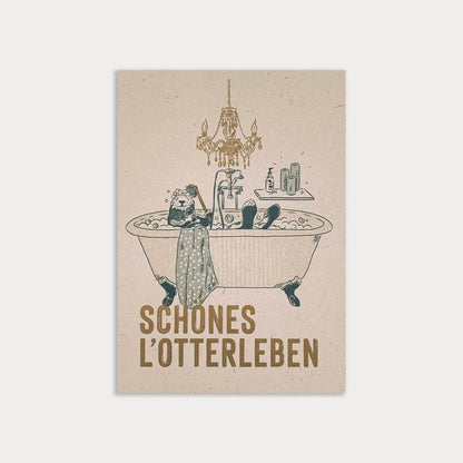 Postkarte / Otter / Schönes L’Otterleben