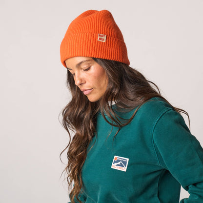 BillyBellt Beanie aus Lammwolle - Orange