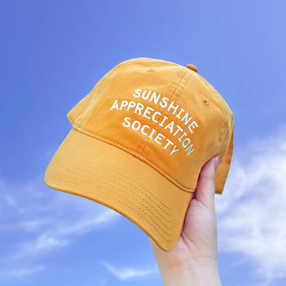 AlphabetBags - Sunshine Appreciation Society - Baumwoll-Baseballkappe - Gelb