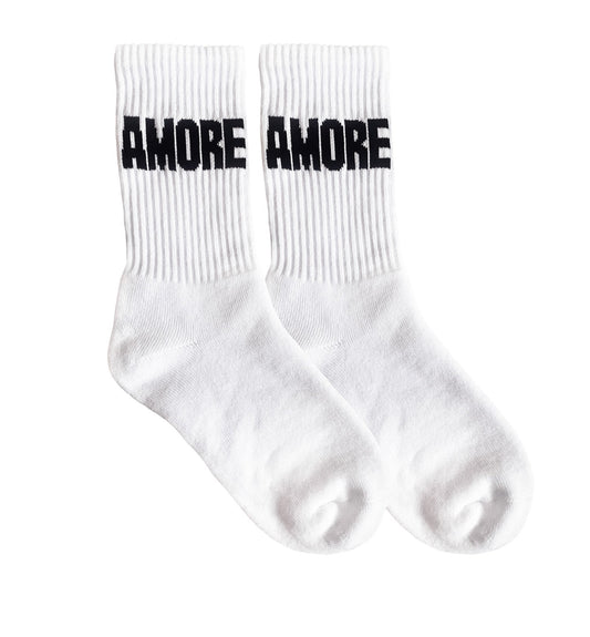 NAVUCKO- Socken AMORE Schwarz/Weiss