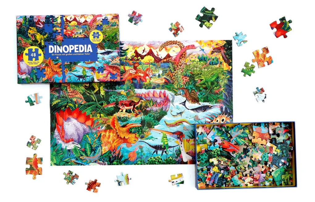 Laurence King Puzzle Dinopedia 48 große und 132 kleine Teile