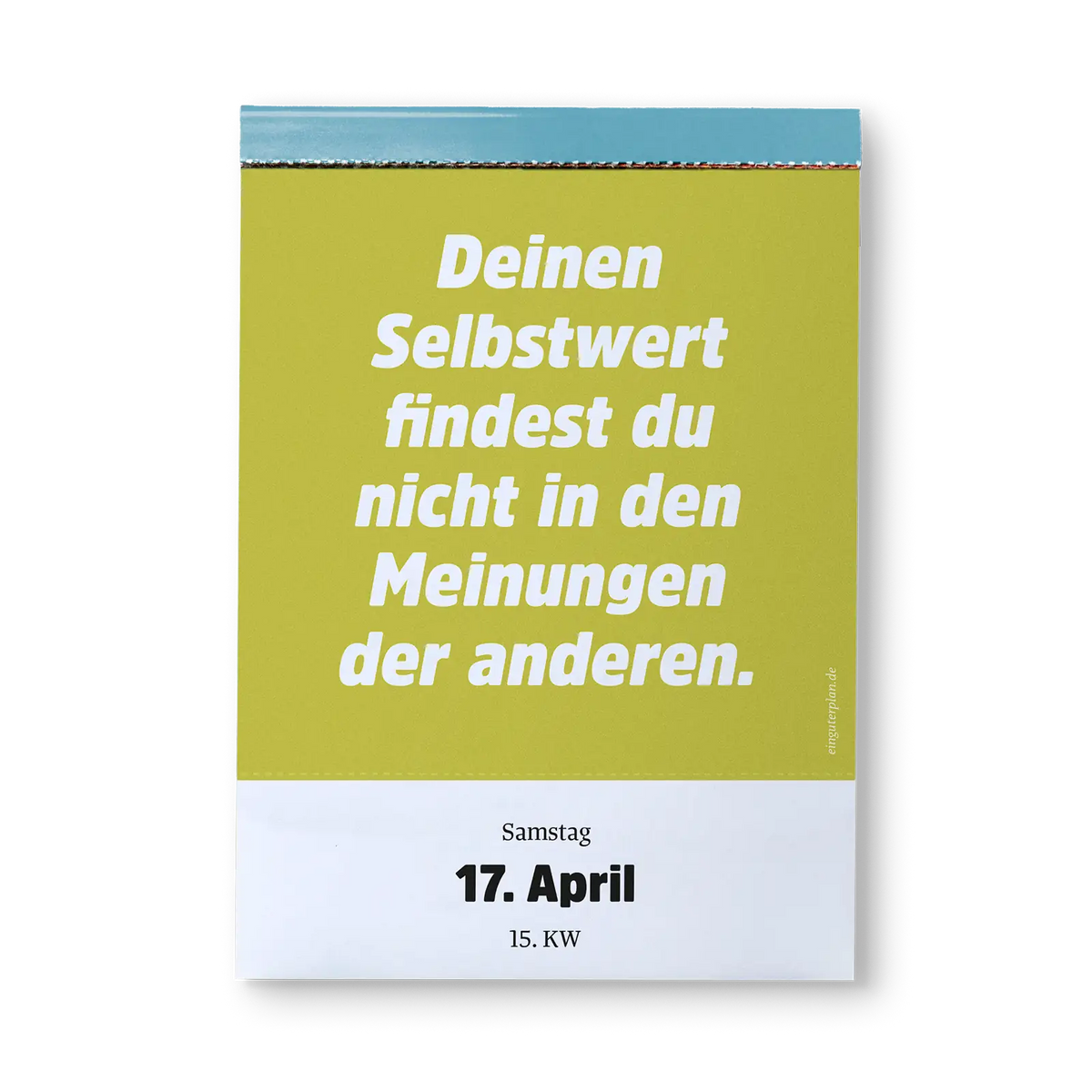 Ein Guter Plan Abreißkalender - Halbwegs Entspannt Durch 2027