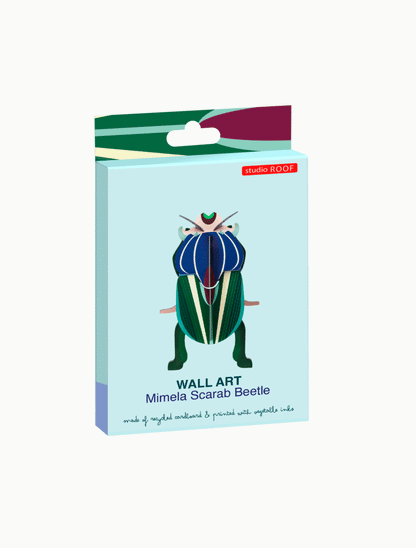 Studio Roof - Wanddekoration aus Pappe „Mimela Scarab Beetle“