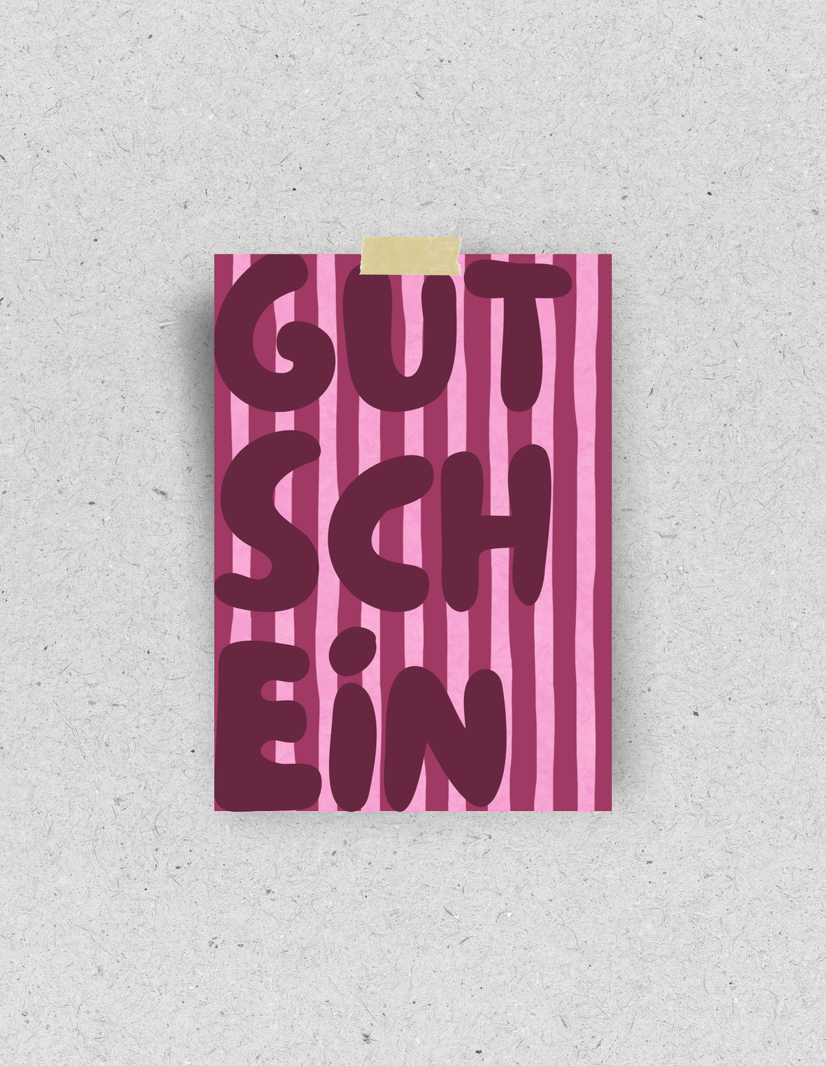 Postkarte "Gutschein"