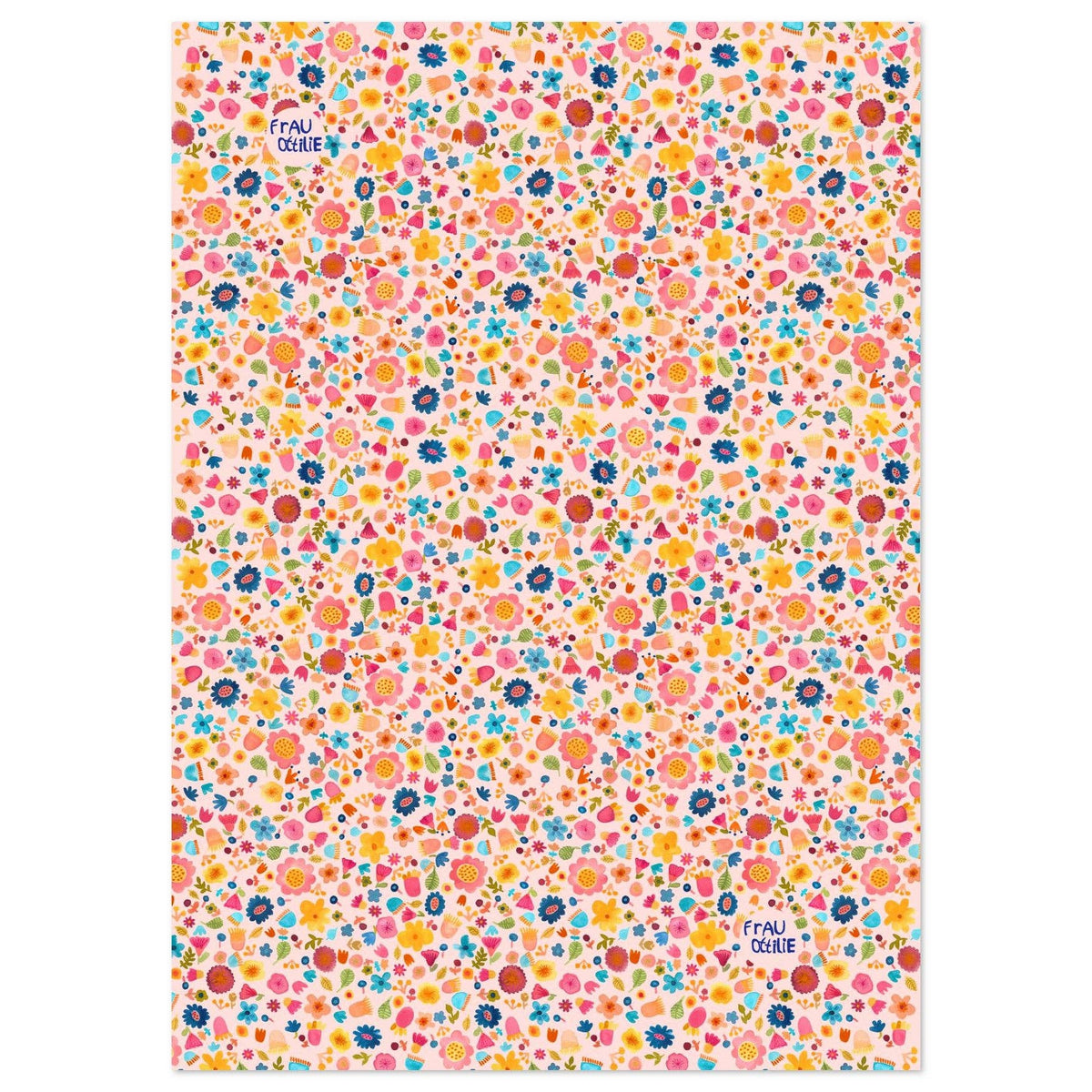 Frau Ottilie Geschenkpapier *Blumen*