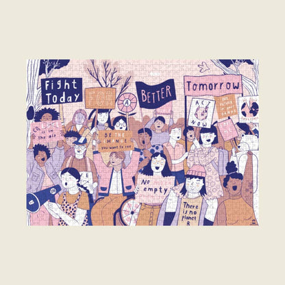 »Fight Today for a Better Tomorrow« Puzzle |   Notietzblock