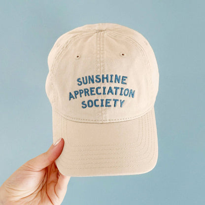 AlphabetBags - Sunshine Appreciation Society- Baumwoll-Baseballkappe - Off-White