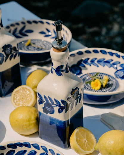 Tierra Cocida Handgefertigter Keramik-Olivenölspender – traditionelles Nerja