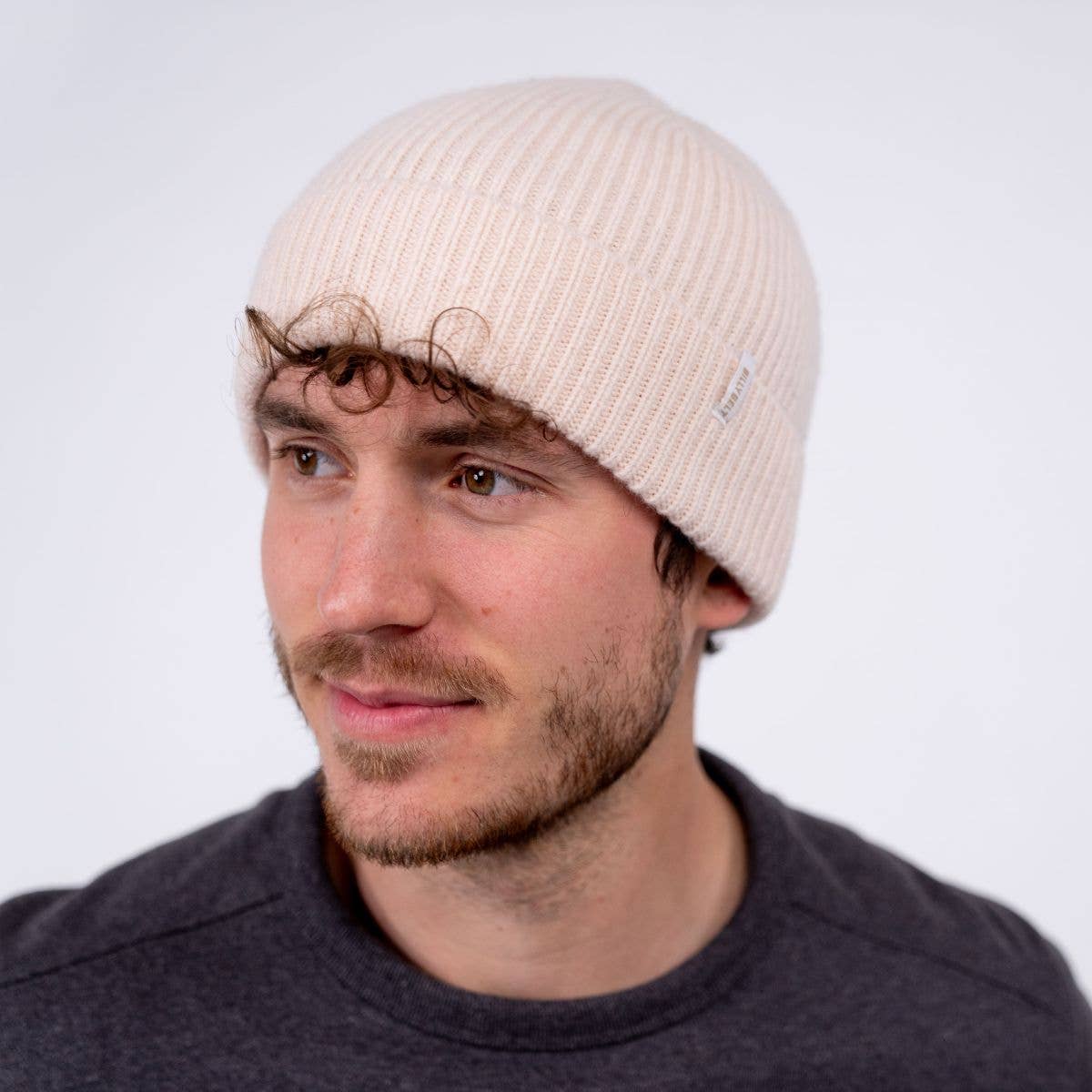 BillyBelt Beanie aus Lammwolle - Nude