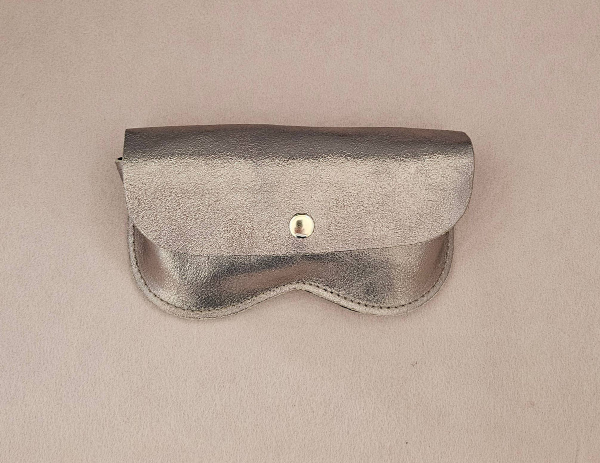 Royal Marais Leder-Brillenetui, große Größe: Schwarz
