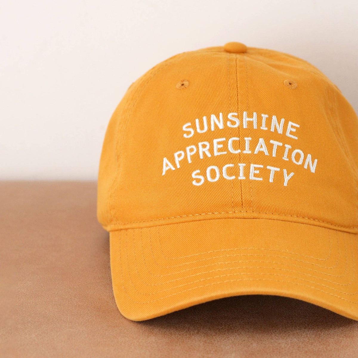 AlphabetBags - Sunshine Appreciation Society - Baumwoll-Baseballkappe - Gelb