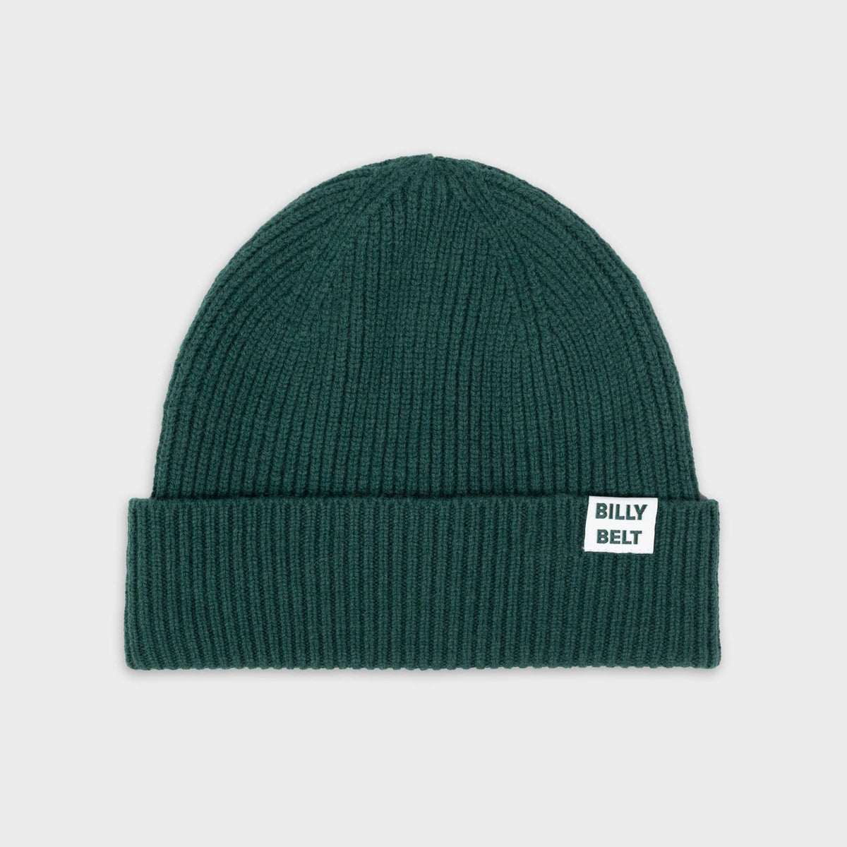 BillyBelt Beanie aus Lammwolle - Meliertes Englischgrün