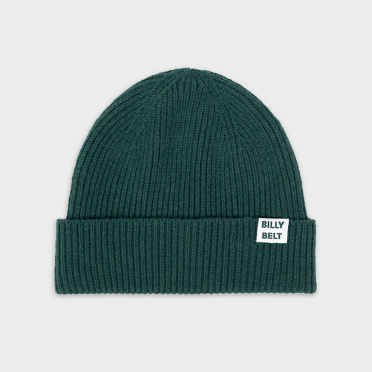 BillyBelt Beanie aus Lammwolle - Meliertes Englischgrün