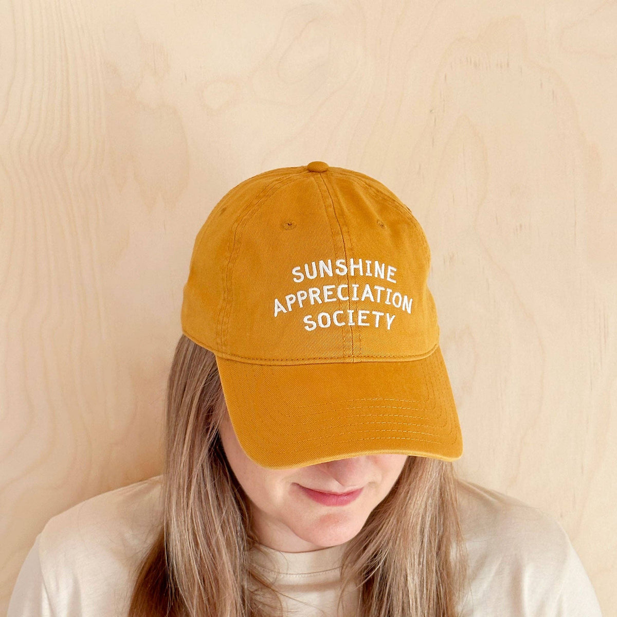 AlphabetBags - Sunshine Appreciation Society - Baumwoll-Baseballkappe - Gelb