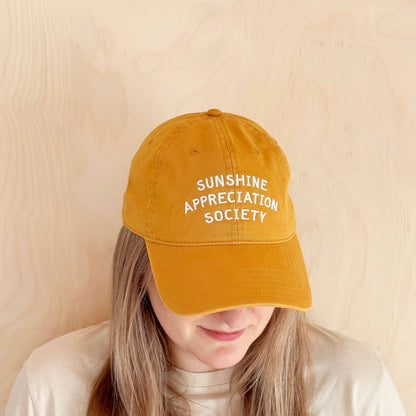 AlphabetBags - Sunshine Appreciation Society - Baumwoll-Baseballkappe - Gelb