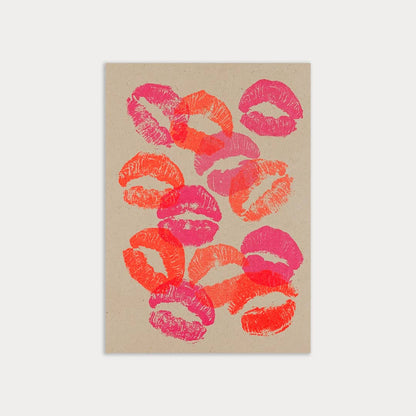 Postkarte / Kisses
