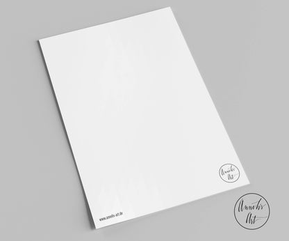 Annelis Art Postkarte | Rennrad | Gegenwind formt den Charakter