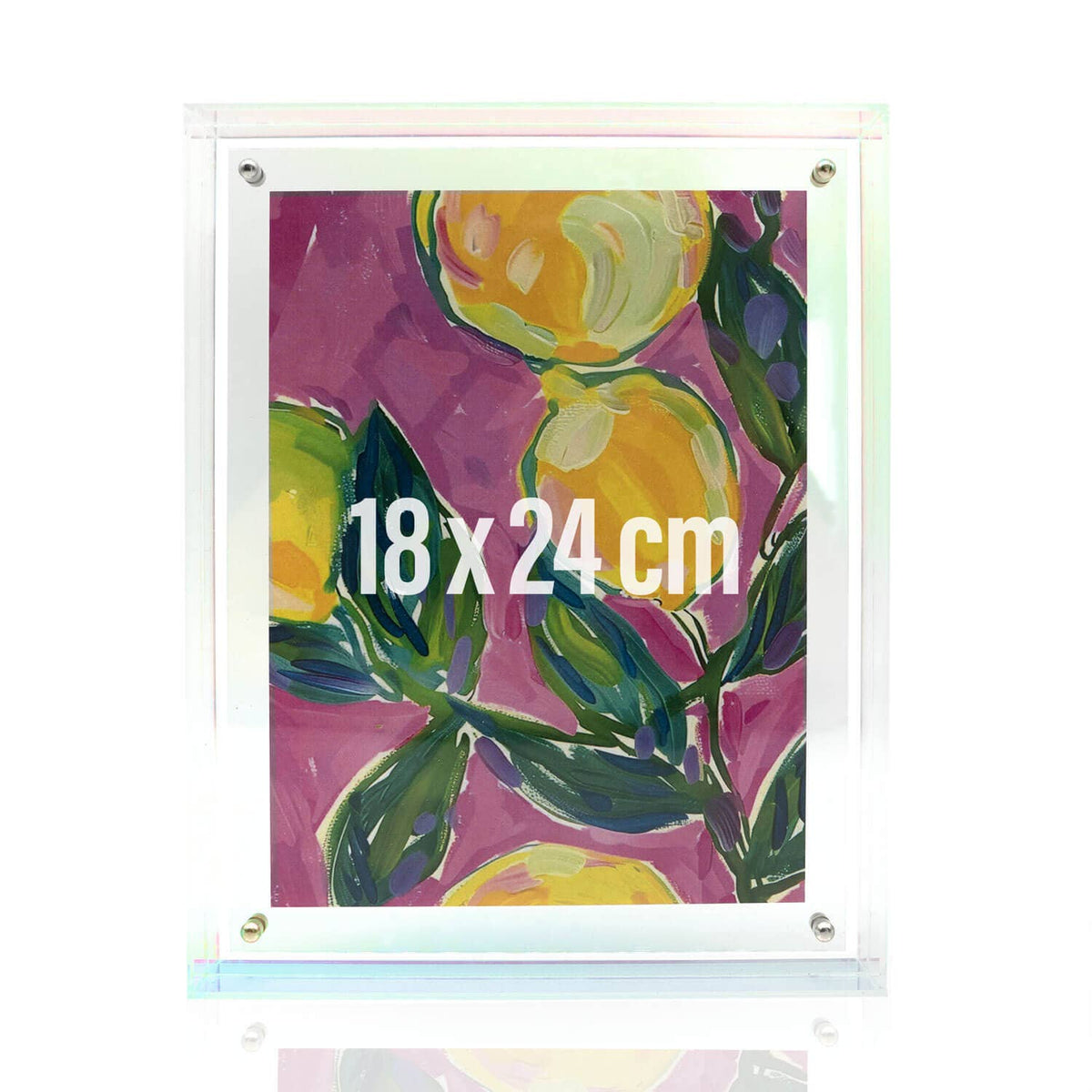 Mea Living Bilderrahmen Acryl, 18 x 24 cm, clear-rainbow