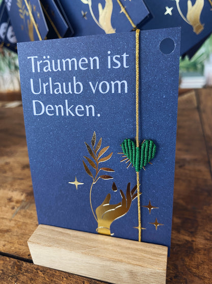 Armband Herz - Träumen ist Urlaub