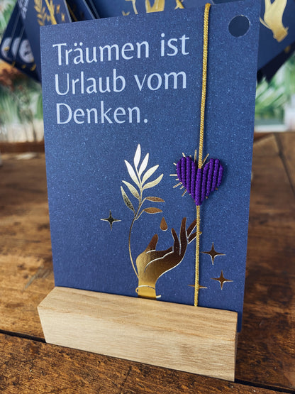 Armband Herz - Träumen ist Urlaub