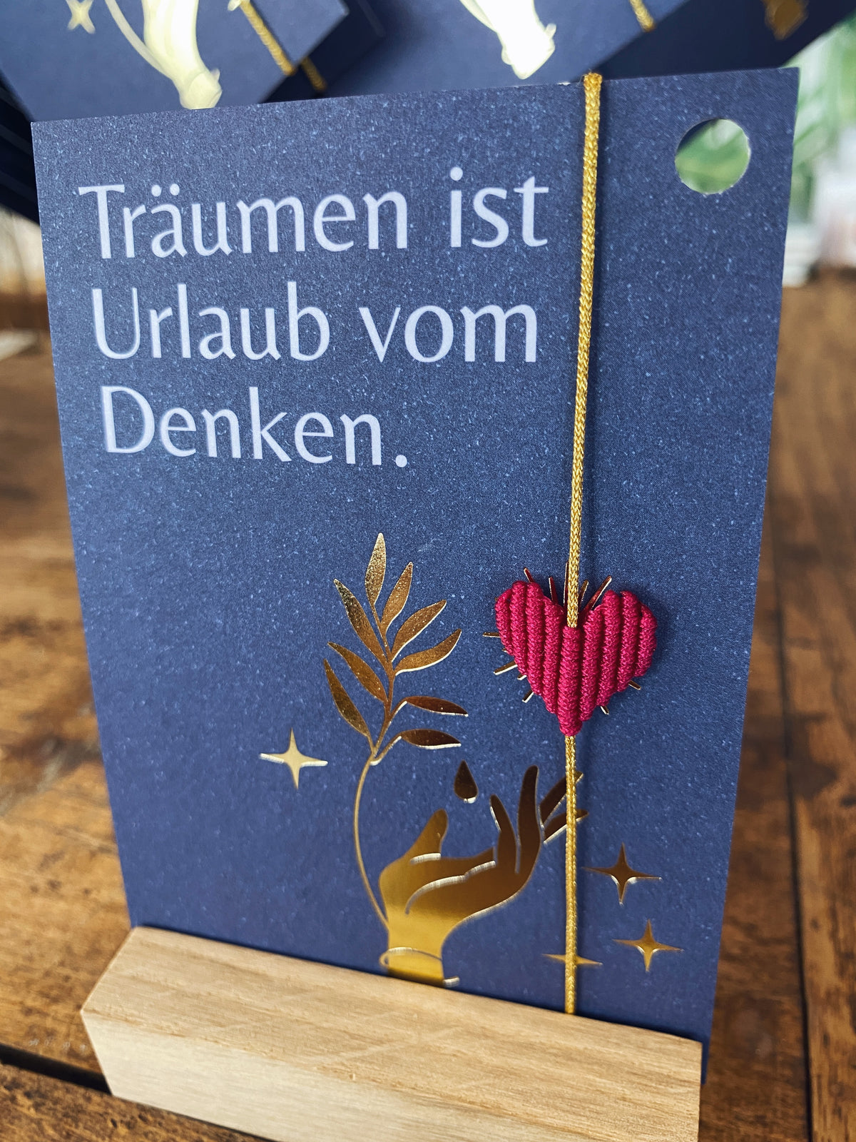 Armband Herz - Träumen ist Urlaub